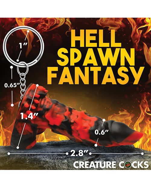 Creature Cocks Creature Cocks Fire Demon Keychain - Red/Black - Image 4