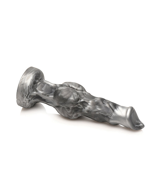 Creature Cocks Night Prowler Silicone Dildo - Small Black/Silver