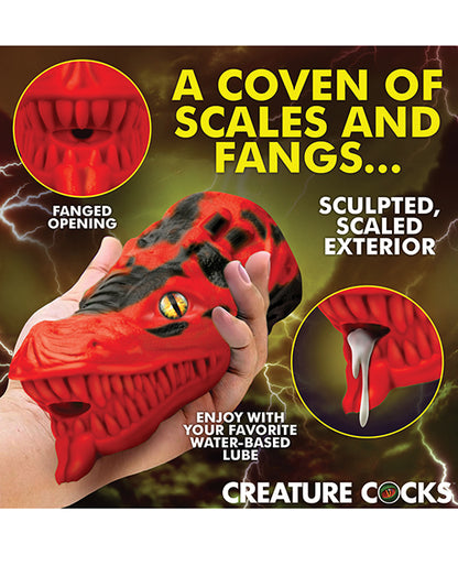 Creature Cocks Dragon Tamer Silicone Stroker - Red