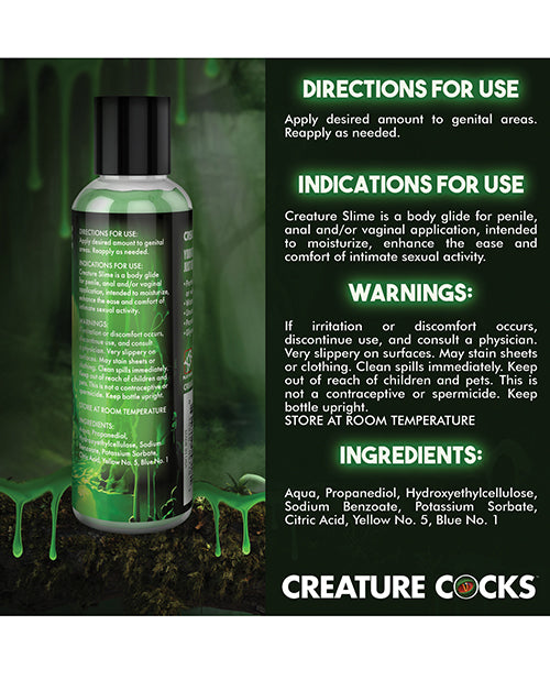 Creature Cocks Creature Cocks - Creature Slime Green Slime Water-Based Lubricant 4 oz - Image 3