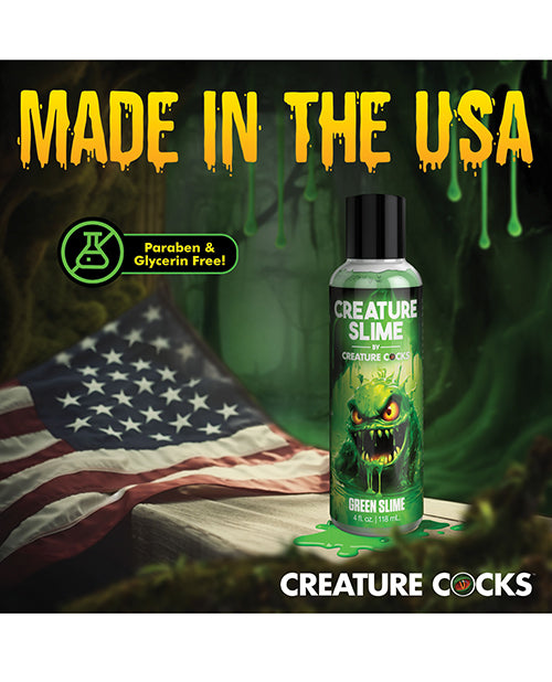 Creature Cocks Creature Cocks - Creature Slime Green Slime Water-Based Lubricant 4 oz - Image 4