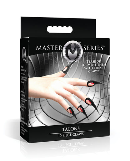 Master Series Talons Sensation Play Rings - 10 pc Set, Black