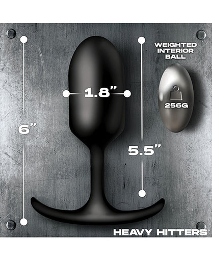 Heavy Hitters - Vibrating Weighted Silicone Anal Plug - Large