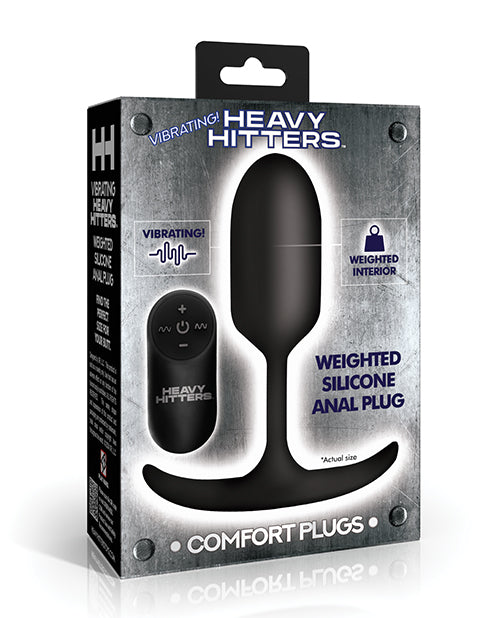 Heavy Hitters - Vibrating Weighted Silicone Anal Plug - Medium