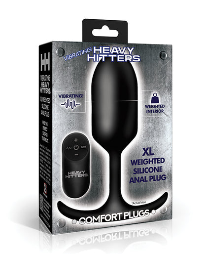 Heavy Hitters - Vibrating Weighted Silicone Anal Plug - Extra Large