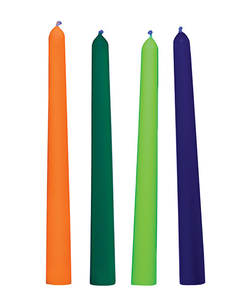 Master Series - Glow Wax UV Blacklight Reactive Drip Candles Set of 4
