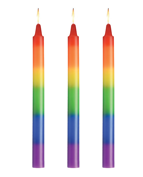Master Series - Pride Candles Rainbow Drip Candle Set of 3