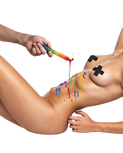 Master Series - Pride Candles Rainbow Drip Candle Set of 3