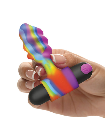 Bang! Vibrating Rainbow Butt Plug