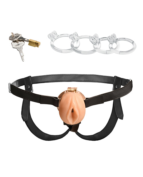 Master Series Pussy Chastity Cage - Light