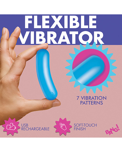 Bang! Flexible Silicone Bullet - Blue
