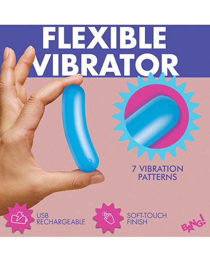 Bang! Flexible Silicone Bullet - Blue