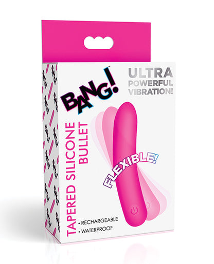 Bang! Bang! Tapered Flexible Silicone Bullet - Pink - Image 6