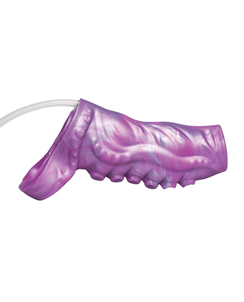 Creature Cocks Tentacle Squirting Silicone Penis Enhancer - Purple