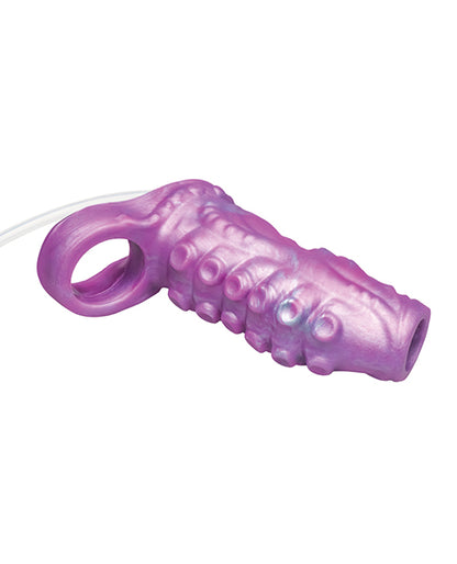 Creature Cocks Tentacle Squirting Silicone Penis Enhancer - Purple