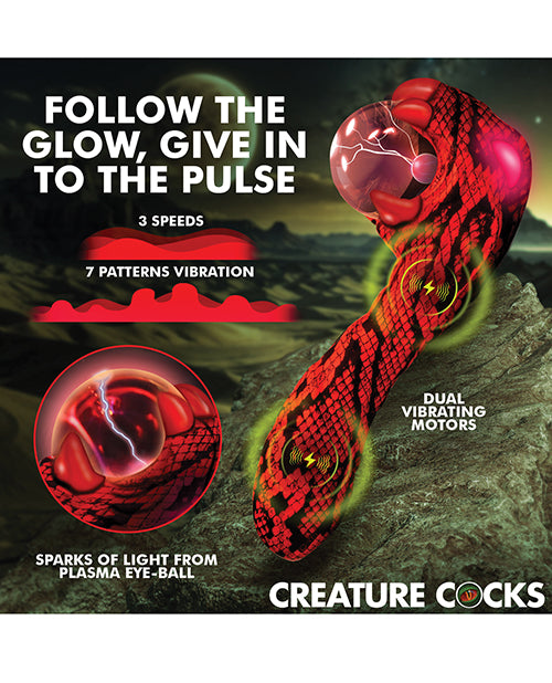 Creature Cocks Cobra Scepter Plasma Vibrator - Red/Black