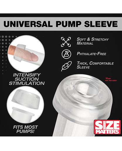 Size Matters Universal Pump Sleeve - Clear