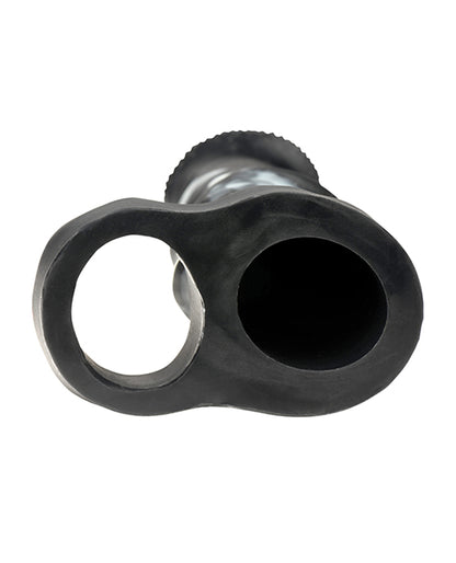 Creature Cocks Stallion 1.5" Silicone Penis Extension - Black/Silver - Extra Large