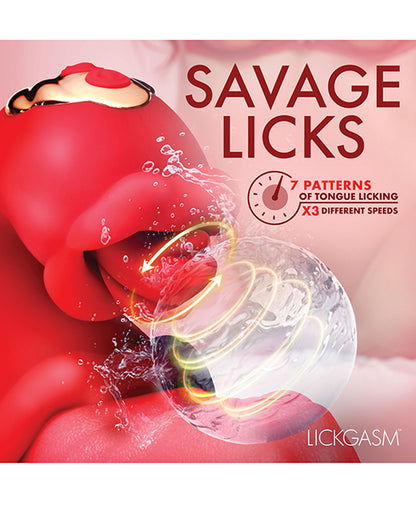 Lickgasm Lick Lasher Licking Vibrator - Red