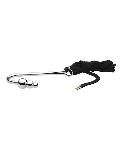 Master Series Roped Beaded Anal Hook w/Rope