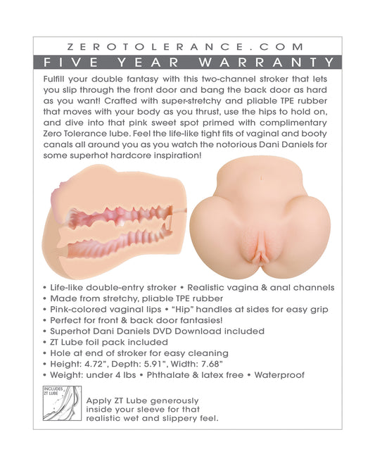Zero Tolerance Dani Daniels Realistic Ass & Vagina Stroker w/Movie Download