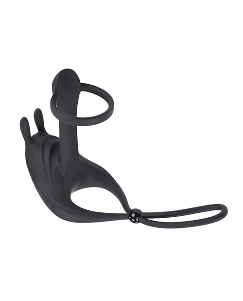 Zero Tolerance Saddle Up Cock & Ball Vibrator - Black