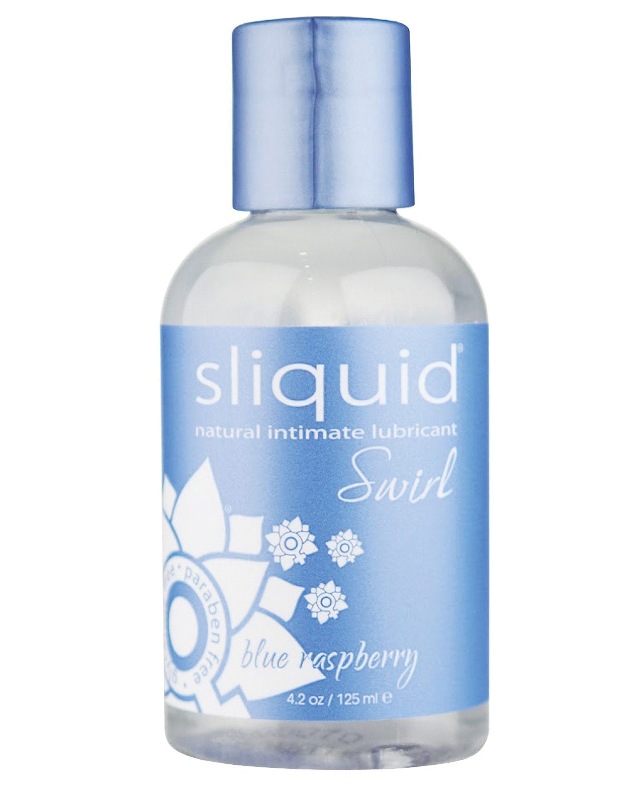 Sliquid Naturals Swirl Lubricant - 4.2 oz Blue Raspberry