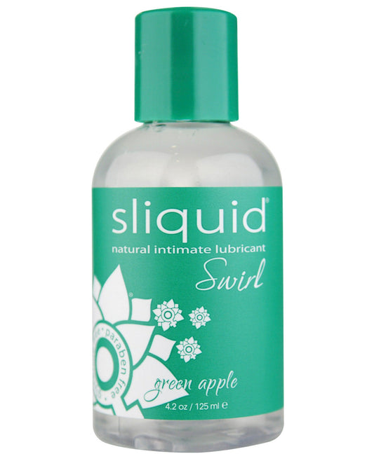 Sliquid Naturals Swirl Lubricant - 4.2 oz Green Apple