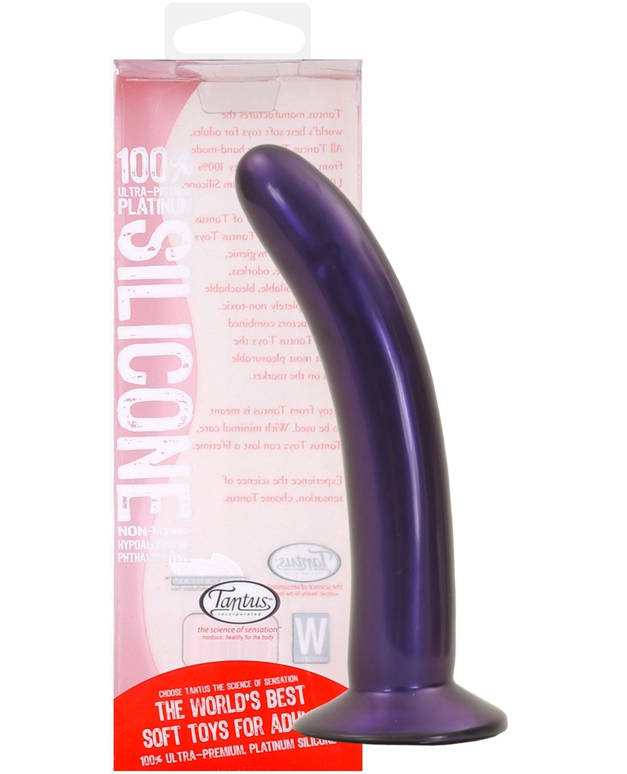 Tantus Leisure Silicone Vibrating Dildo - Amethyst