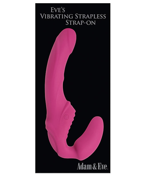 Adam & Eve Eve's Vibrating Strapless Strap On - Pink