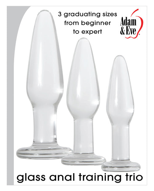 Adam & Eve Glass Anal Training Trio