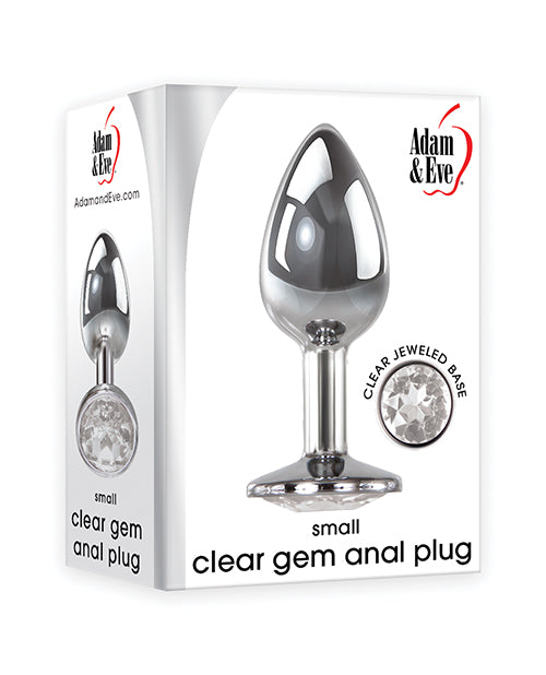 Adam & Eve Clear Gem Anal Plug Small