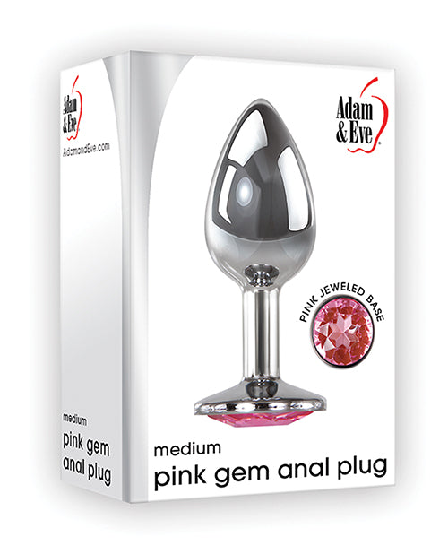 Adam & Eve Pink Gem Anal Plug Medium