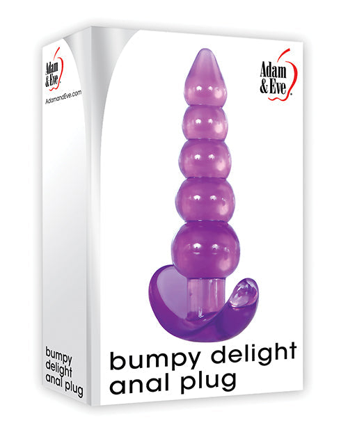 Adam & Eve Bumpy Delight Anal Plug - Purple