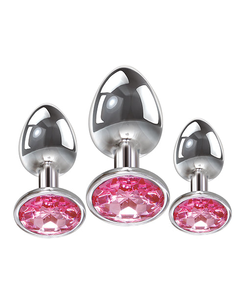 Adam & Eve Pink Gem Anal Plug Set