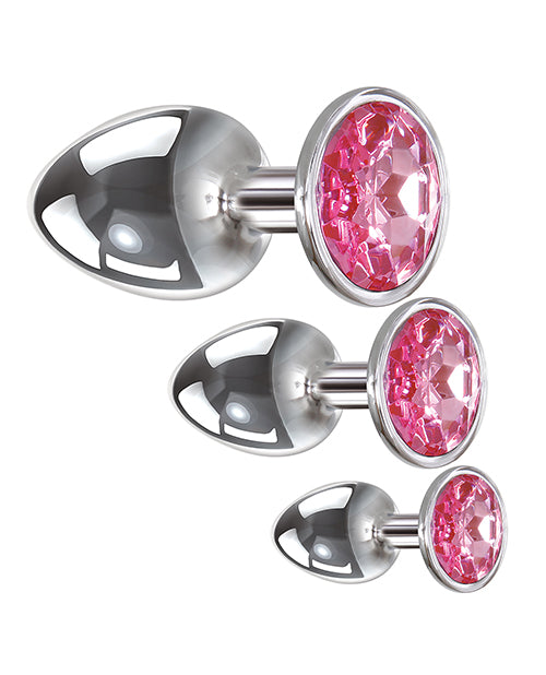 Adam & Eve Pink Gem Anal Plug Set