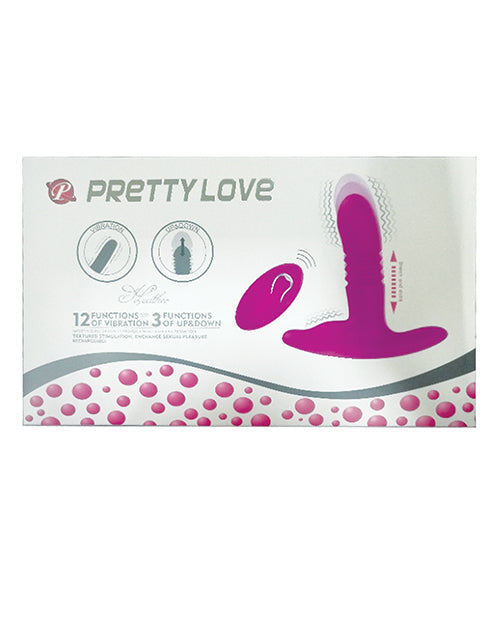 Pretty Love Heather Thrusting Butt Plug - Fuchsia