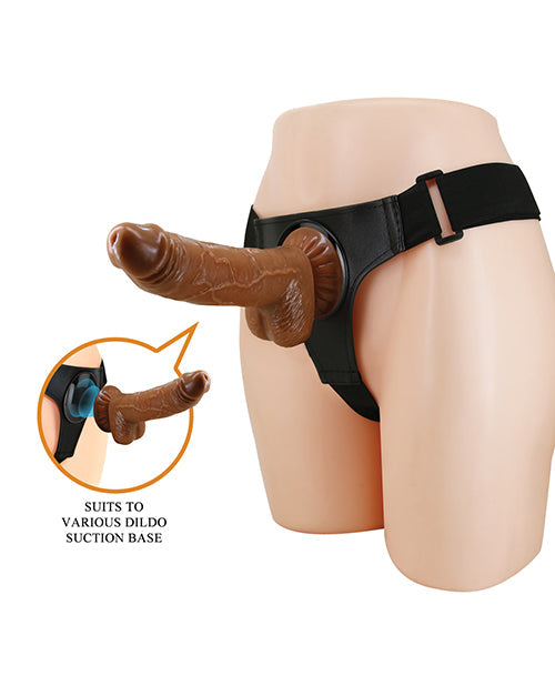 Pretty Love Micheal Universal Harness Brief w/7.0" Realistic Dildo - Brown