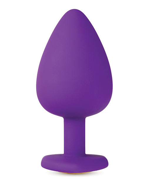 Blush Temptasia Bling Plug w/Gem Large - Purple