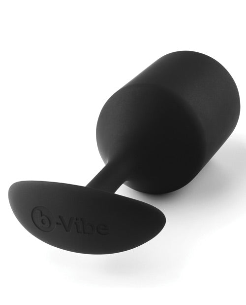 b-Vibe Weighted Snug Plug 4 - 256 g Black