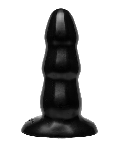 Triple Ripple Butt Plug - Medium Black