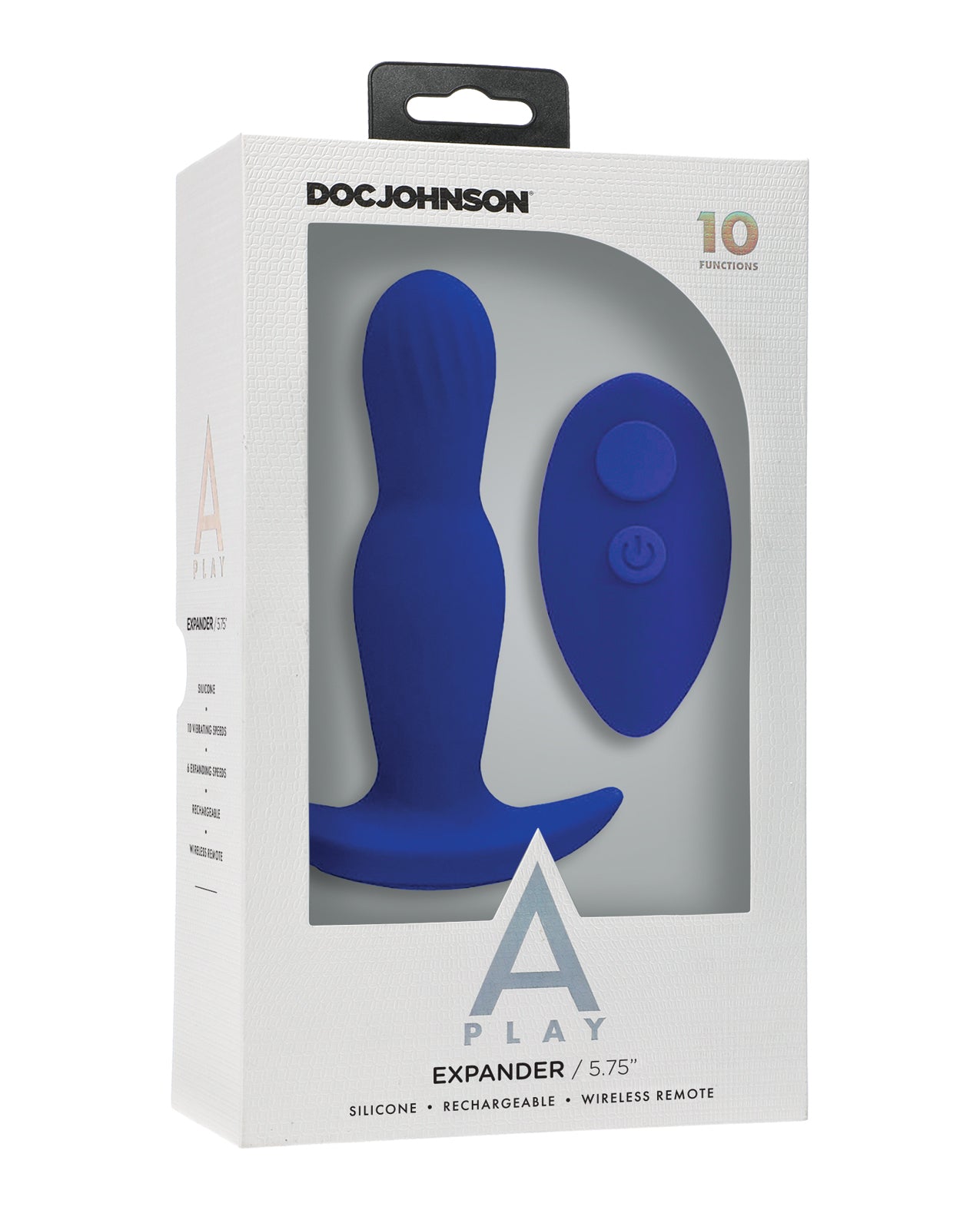 Play Expander Rechargeable Anal Plug w/Remote - Royal Blue
