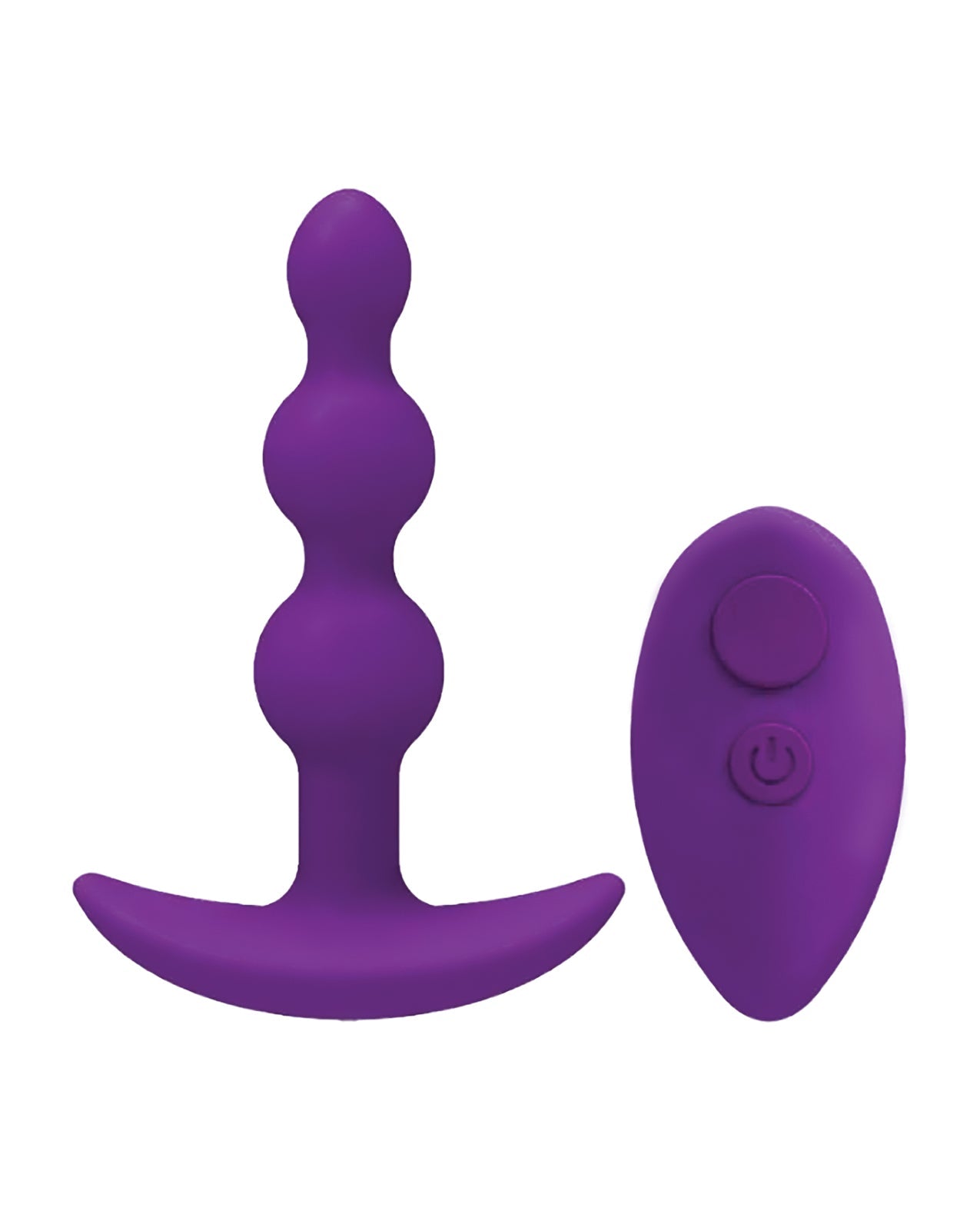 Purchase A Play Beaded Rechargeable Anal Plug w/Remote - Purple