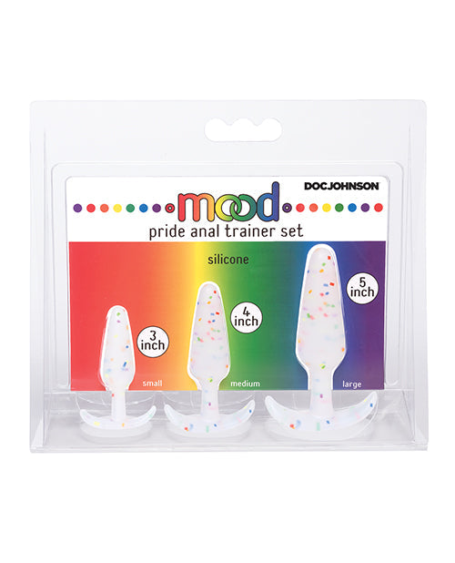 Mood Pride Anal Trainer Set - Multi Colored Set of 3