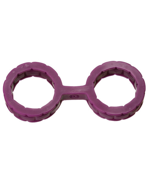 Japanese Bondage Silicone Cuffs Small - Purple