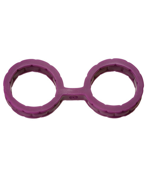 Japanese Bondage Silicone Cuffs Large - Purple