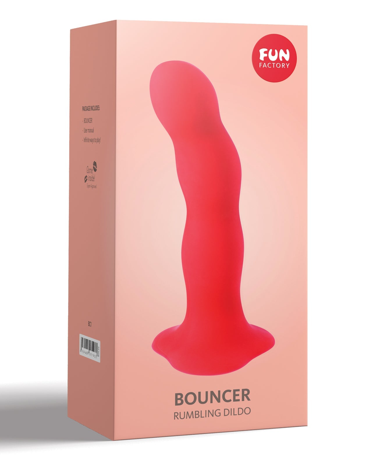 Fun Factory Bouncer 7" Weighted Ball Dildo - Red