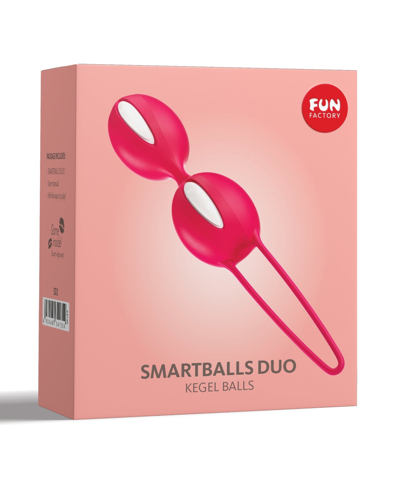 Fun Factory Smartballs Duo - White/India Red