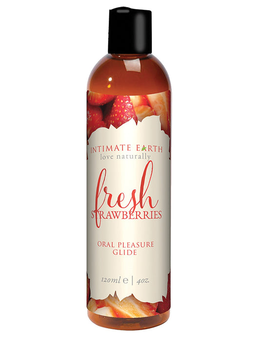 Intimate Earth Natural Flavors Glide – 120 ml Fresh Strawberries