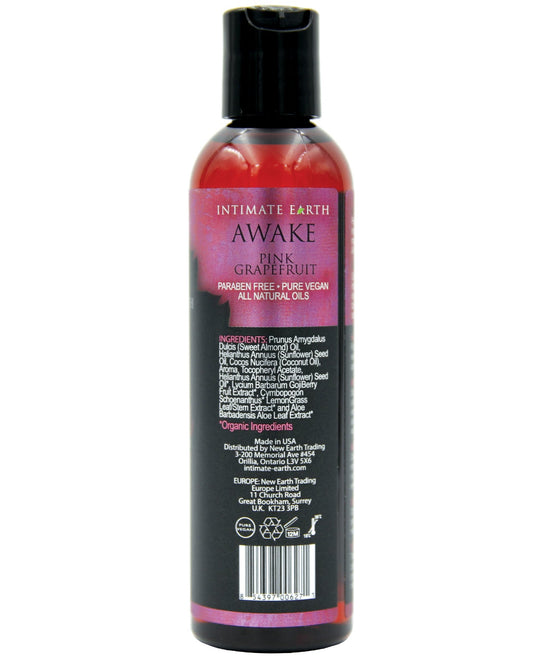 Intimate Earth Awake Massage Oil - Black Pepper & Pink Grapefruit